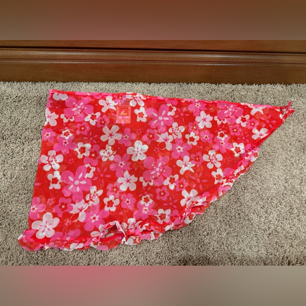 Pre-owned vintage authentic Dolce & Gabbana swim coverup tie wrap